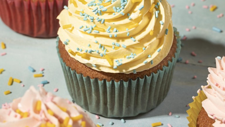 cupcakes-with-glaze-assortment-high-angle