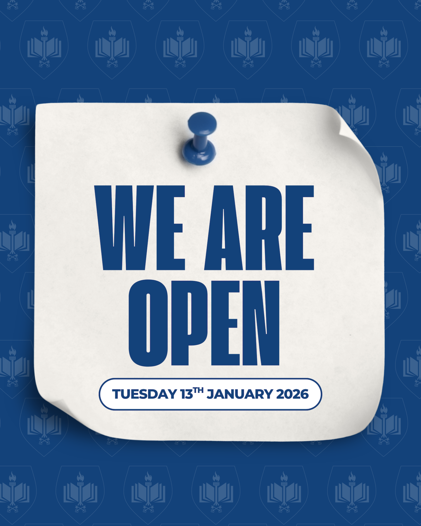 we are open